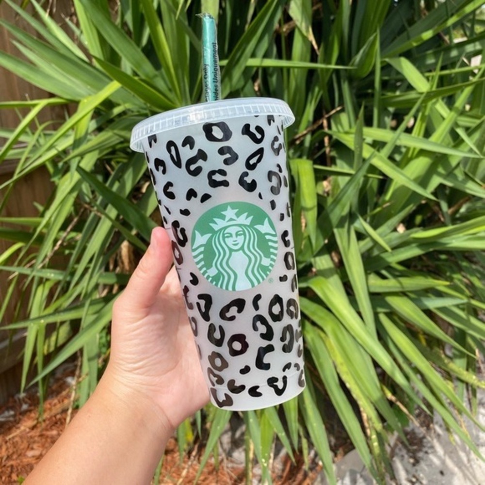 Starbucks cheetah tumblers